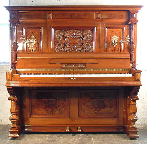 Art cased Steingraeber upright Piano for sale.