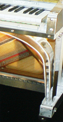 Gary Pons 'Romance' piano leg in polished aluminium
