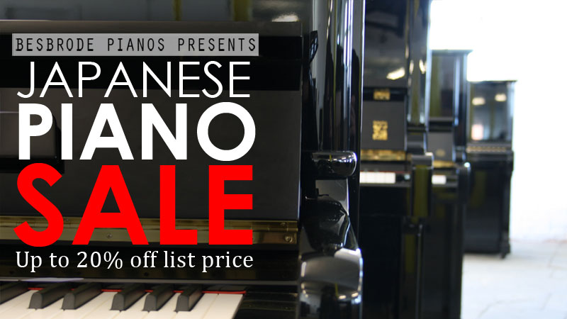 For a limited time period, enjoy up to 20% off in our Japanese piano sale.
Discounts apply to the popular Yamaha, Kawai and Apollo range of grand and upright pianos. Includes U1, U2, U3, UX, YUX, G1, G2, G5, GB1, C3, CFIII. With more than 50 models for sale in store, why not drop in to Yorkshire's premier Yamaha dealer and give one a try.