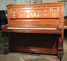 Inlaid Steinway Upright  Piano For Sale