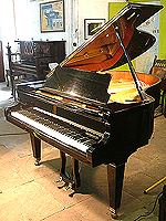 Pleyel Grand Piano with a black case and polyester finish