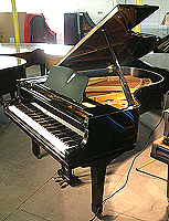 Yamaha G3 Grand Piano with a black case and polyester finish