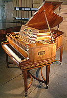 Inlaid, hand-painted Schiedmayer Grand Piano