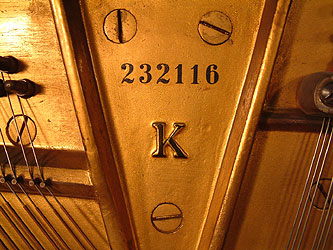 Steinway Model K upright piano