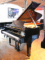 Steinway Model C Grand Piano  with a black case and polyester finish
