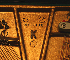 Steinway Model K upright Piano for sale.