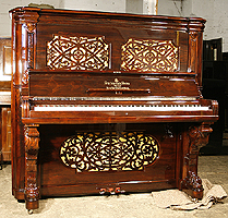 Antique, Rosewood Steinway Upright  Piano For Sale