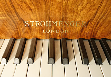 Art-deco Strohmenger baby grand Piano for sale. We are looking for Steinway pianos any age or condition.