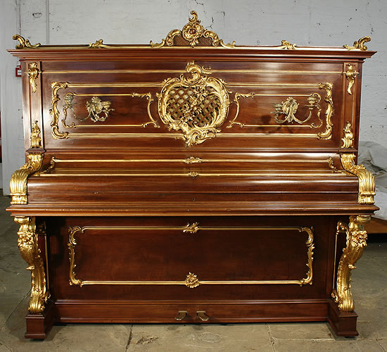 Ornate, Bechstein upright Piano for sale.