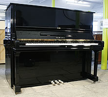 Modern Yamaha U3 Upright Piano For Sale
