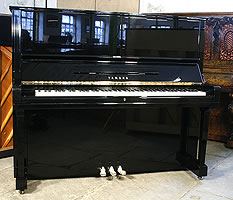Modern Yamaha U3 Upright Piano For Sale
