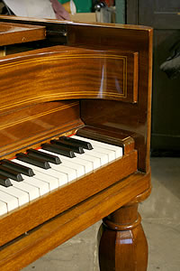 
这架 M 型号的殖民地风格施坦威制作与1926年，桃花心木外壳，法式抛光，木纹镶嵌。钢琴拥有5条琴腿，设计原型为 Heinrich Steinweg 在1836年为施坦威所制造的第一架钢琴。这架琴的键盘盖与众不同，采取了和方形琴类似的设计。