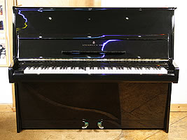 Black,  Steinway Model V Upright Piano For Sale