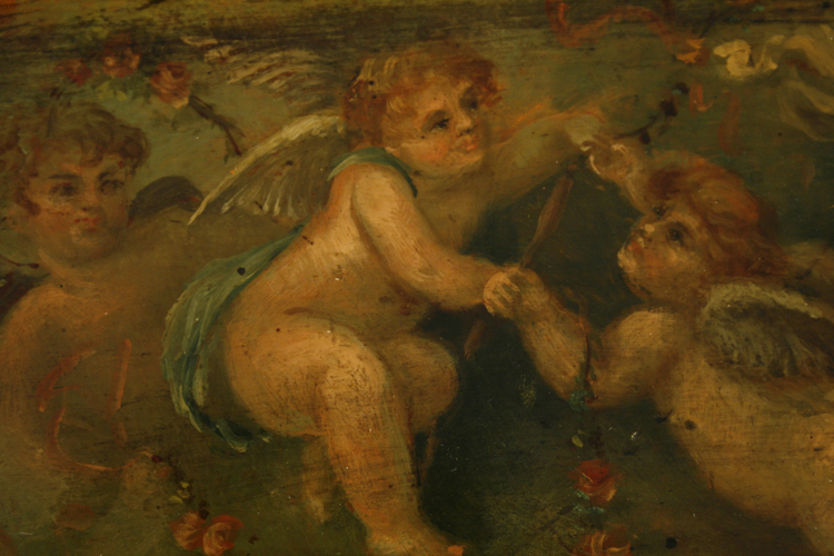 Ascherberg inlay detail of a reclining female nude 
