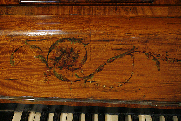 Ascherberg inlaid piano fall detail