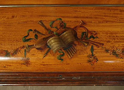 Payne hand-painted detail of musical instruments and floral swags