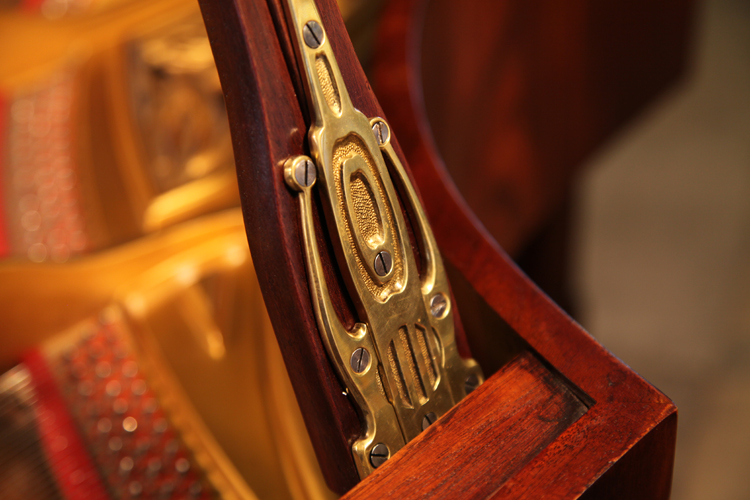 Ibach piano ornate brass hinge on prop stick