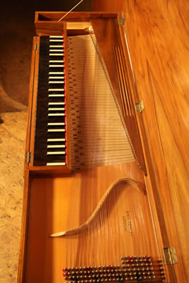 Johannes Morley Clavichord lyre for sale. We are looking for Steinway pianos any age or condition.