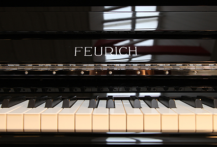 Brand New Feurich Model 122 Upright Piano for sale.