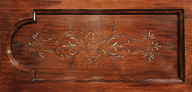 Antique, Steinway upright piano etched panel Antique, Steinway Upright Piano for sale.