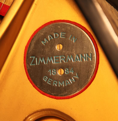 Zimmermann manufacturers stamp on frame