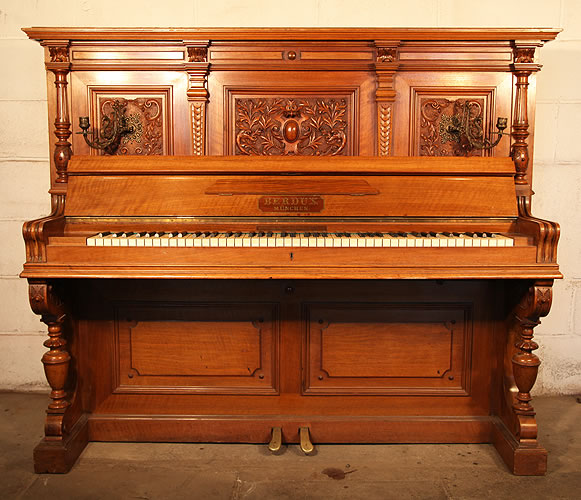 Berdux upright Piano for sale.