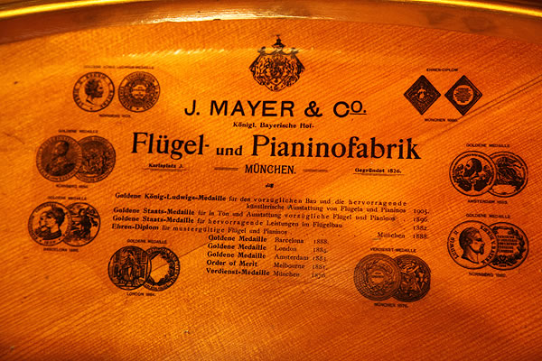Mayer Grand Piano.