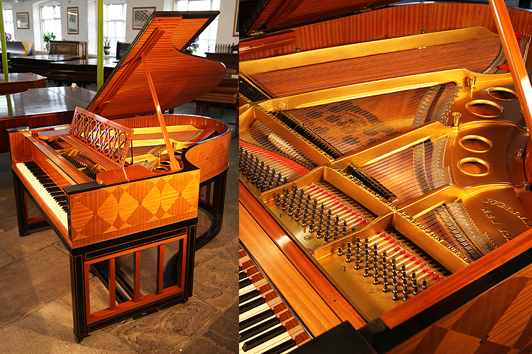 Steinway model O grand piano for sale with a mahogany and ebony case