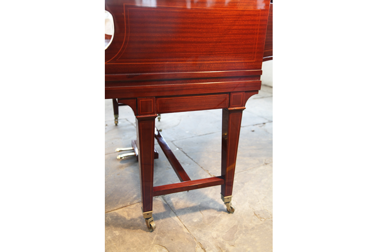 Bechstein gate piano leg with stringing accents