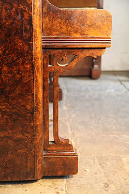 Bechstein   upright piano leg detail