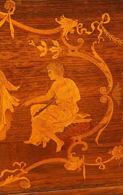 Steinway  inlaid panel detail