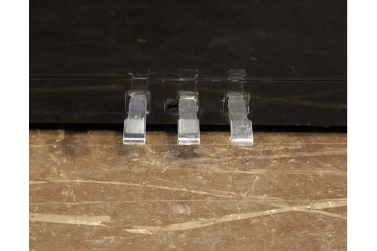 Feurich chrome piano pedals