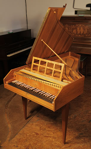 Sperrhake Passau Harpsichord for sale with a satinwood case