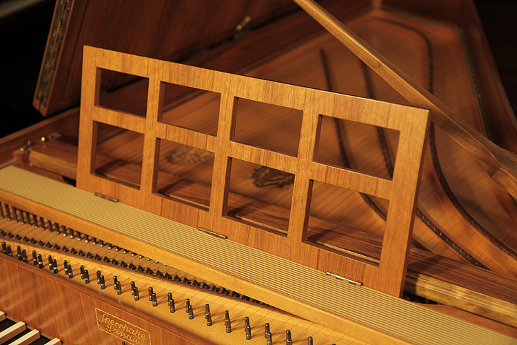 A Sperrhake Passau harpsichord with a satinwood case and boxwood stringing