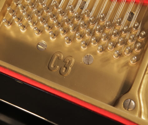Yamaha C3 stamp on frame Yamaha C3 Grand Piano for sale.