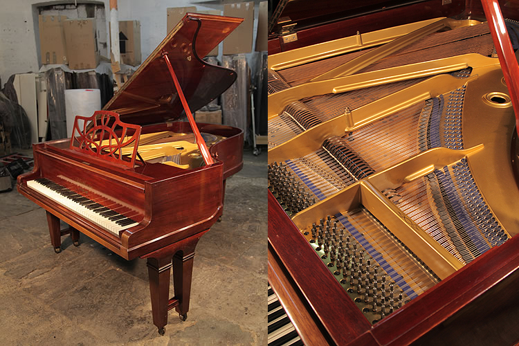A 1905, Bluthner Model 6 Grand Piano For Sale with a Mahogany Case and Gate Legs