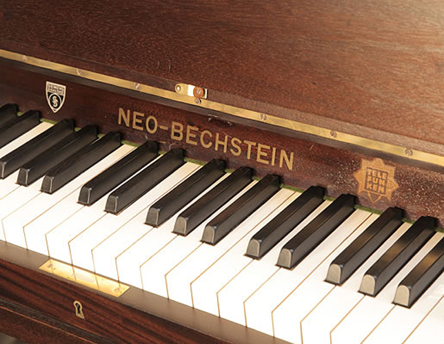 Neo-Bechstein manufacturers logo on fall