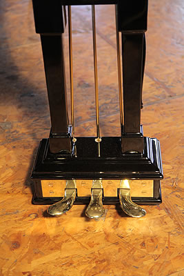 Steinway Model B  piano three lyre with brass footplate