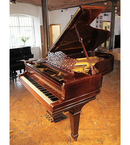 A 1906, Steinway Model B grand piano with a rosewood case and spade legs