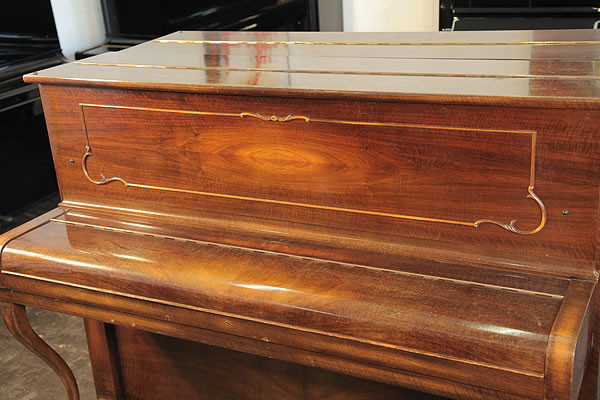 Steinway Model Z upright piano front panel detail Steinway Model Z upright Piano for sale.