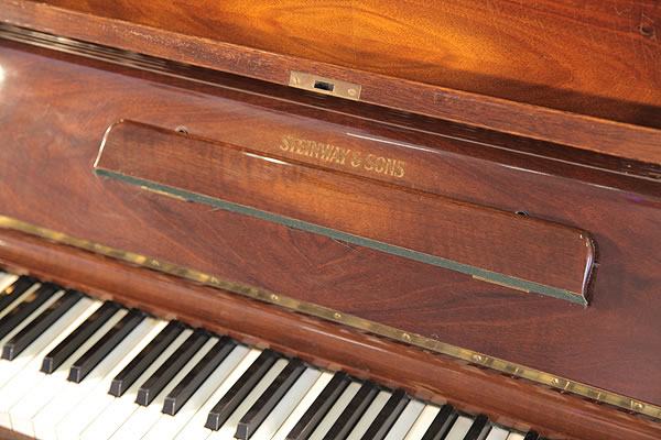 Steinway Model Z manufacturers logo on fall Steinway Model Z upright Piano for sale.