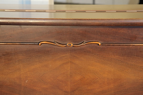 Steinway Model Z upright piano front panel detail Steinway Model Z upright Piano for sale.