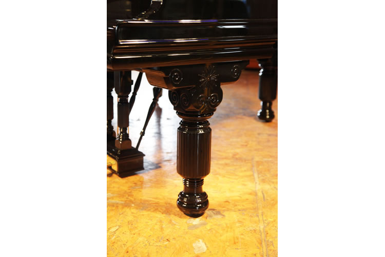 Steinway Model A fluted, barrel piano leg