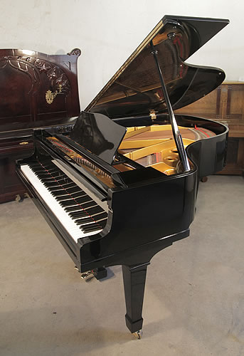 Yamaha G2 grand Piano for sale with a black case and polyester finish.