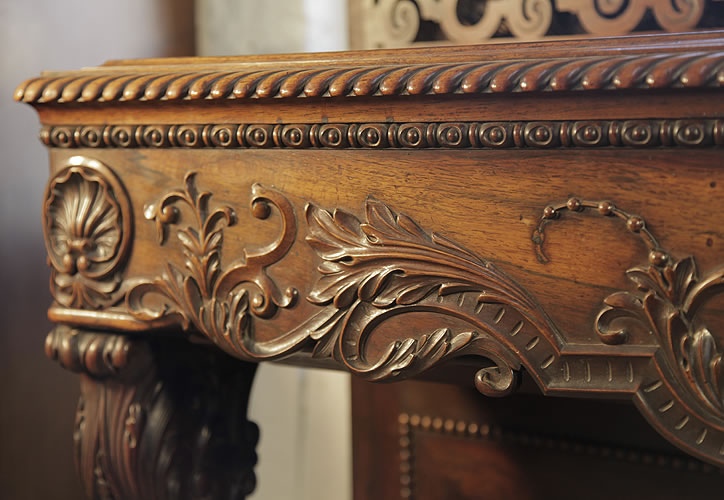 Pape piano carved detail