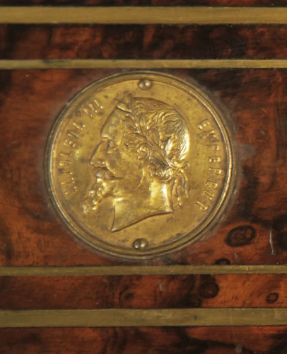 Steingraeber medal on piano fall NAPOLEON III EMPEREUR -  Emperor Napoleon III
