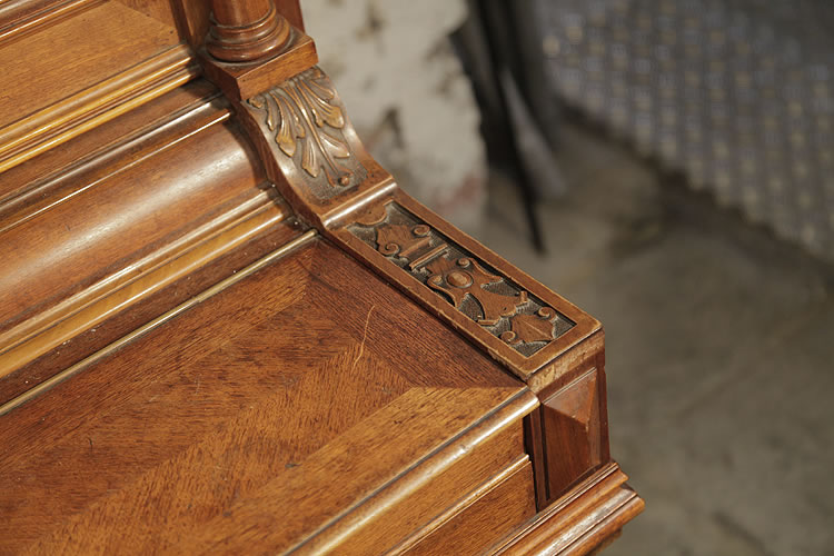 Steingraeber carved piano cheek detail
