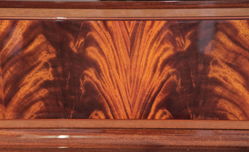 Kemble flame mahogany front panel