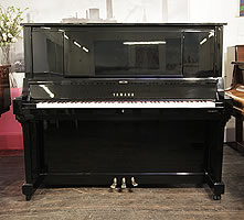 A 1994, Yamaha WX7S Upright Piano For Sale with a Black Case and Brass Fittings