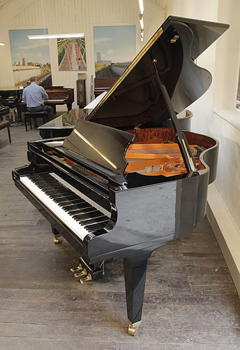 Schimmel GP169 grand Piano for sale with a black case.